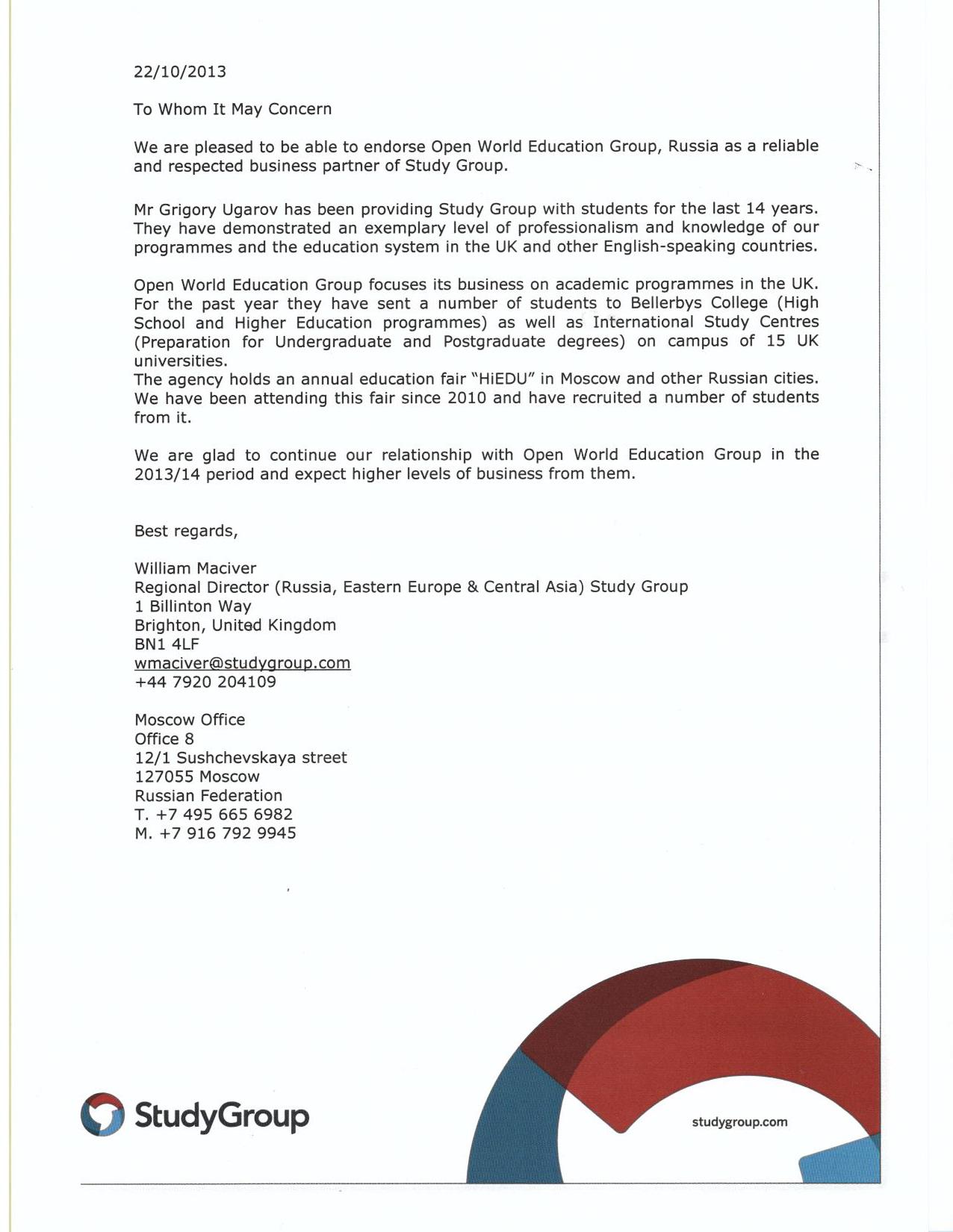 it reference letters